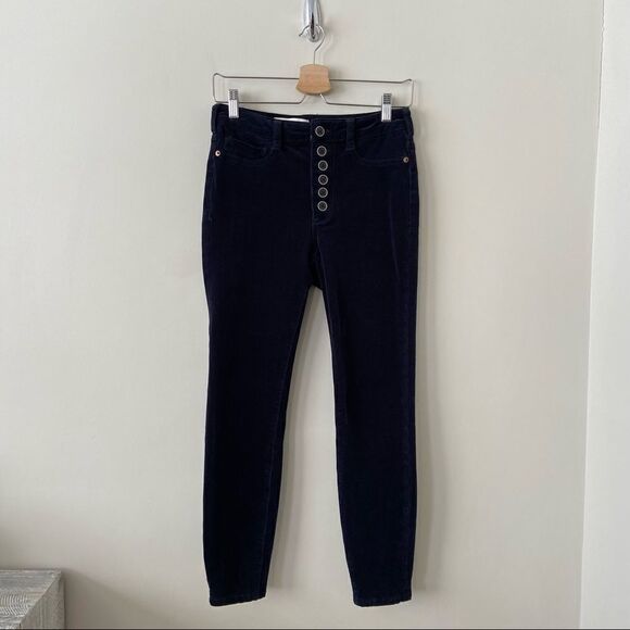 Anthropologie “Pilcro” High Rise Skinny Corduroy Button Front Pants (Siz… - Picture 2 of 8
